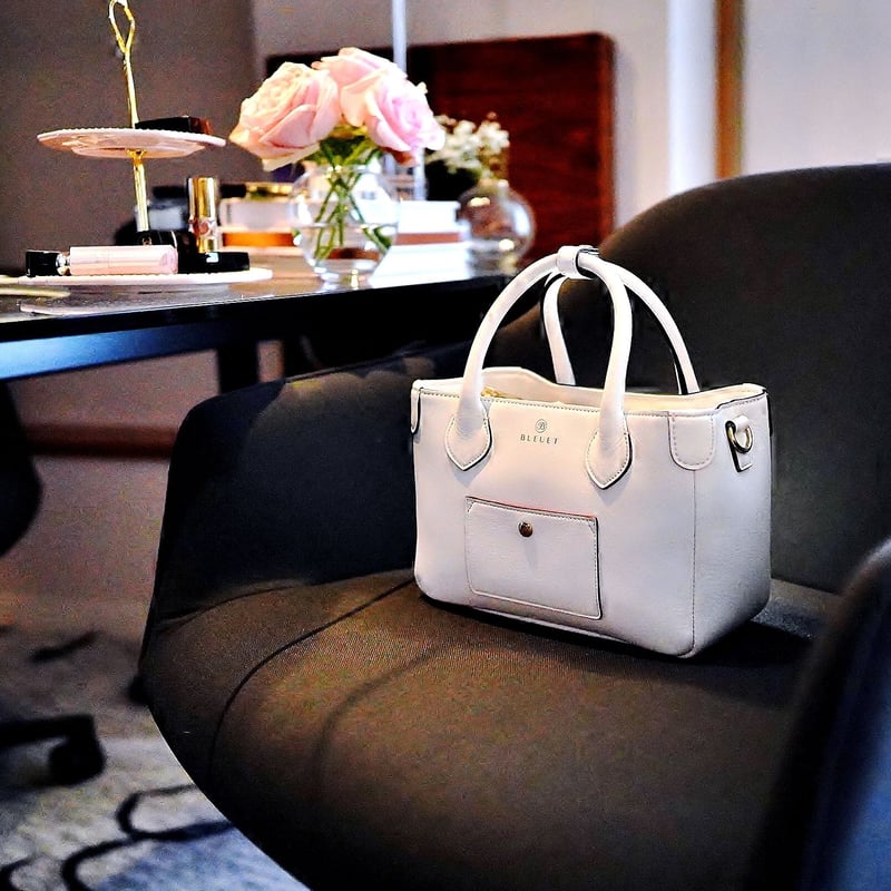 BLEUET MINI TOTE BAG【WHITE】 | BLEUET(ブルエ)