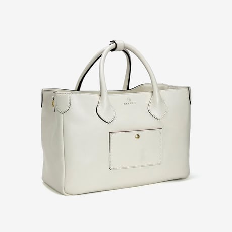 BLEUET M TOTE BAG【WHITE】