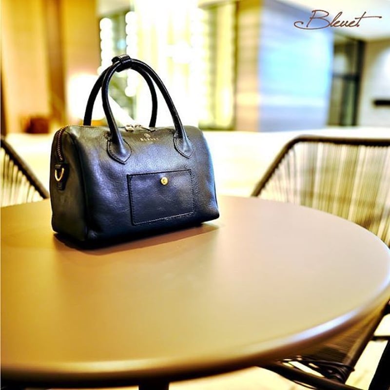 BLEUET MINI BOSTON BAG【BABY BLACK】 | BLEUET(ブルエ)