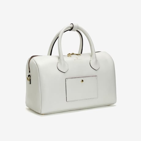 BLEUET M BOSTON BAG【WHITE】