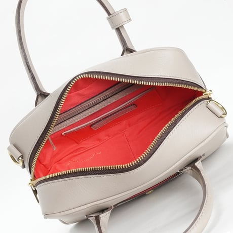 BLEUET MINI BOSTON BAG / BOX【TAUPE】