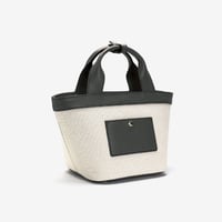 BLEUET MINI TOTE BAG / ANEMOI【WHITE x BABY BLACK】