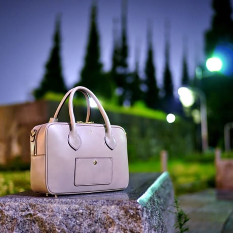 BLEUET M BOSTON BAG / BOX【BABY TAUPE】