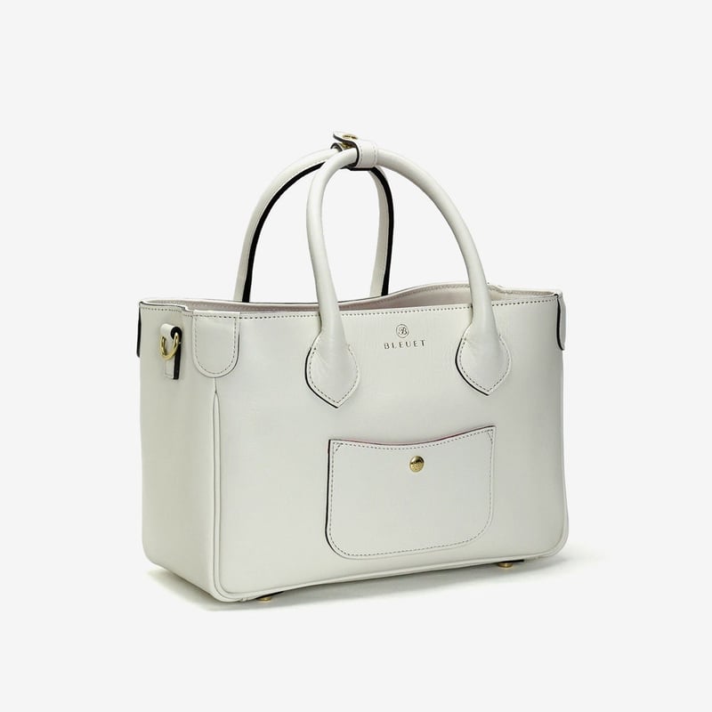 BLEUET S TOTE BAG / KHARIS【WHITE】 | BLEUET(ブルエ)