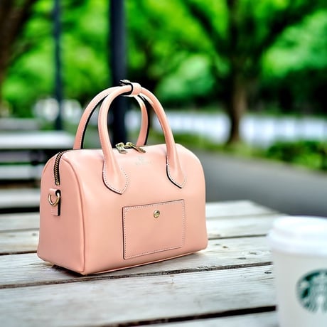 BLEUET MINI BOSTON BAG【BLOSSOM PINK】