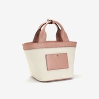 BLEUET MINI TOTE BAG / ANEMOI【WHITE x BLOSSOM PINK】