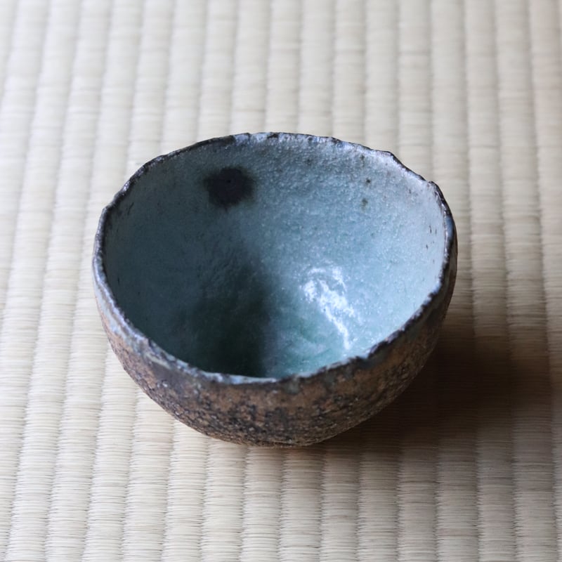 村上躍 砂化粧内灰釉碗 | 丹羽茶舗