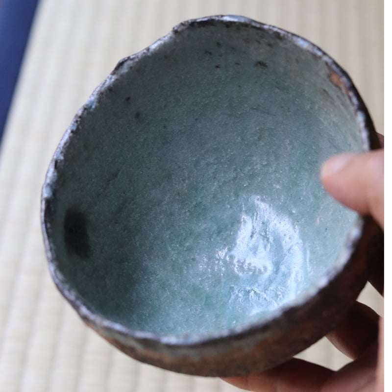 村上躍 砂化粧内灰釉碗 | 丹羽茶舗