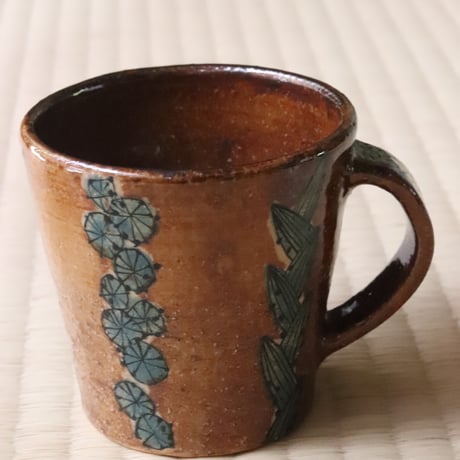 脇山さとみ 蓮絵皿 蓮湯呑み セット 脇山さとみ 蓮絵皿 蓮湯呑み セット 美術品・アンティーク