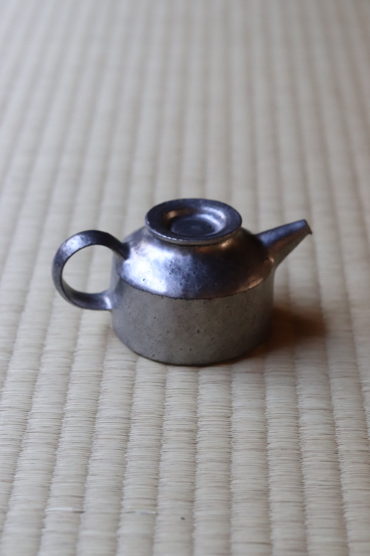 村上躍さん　ポット 村上躍 銀彩ポット | 丹羽茶舗