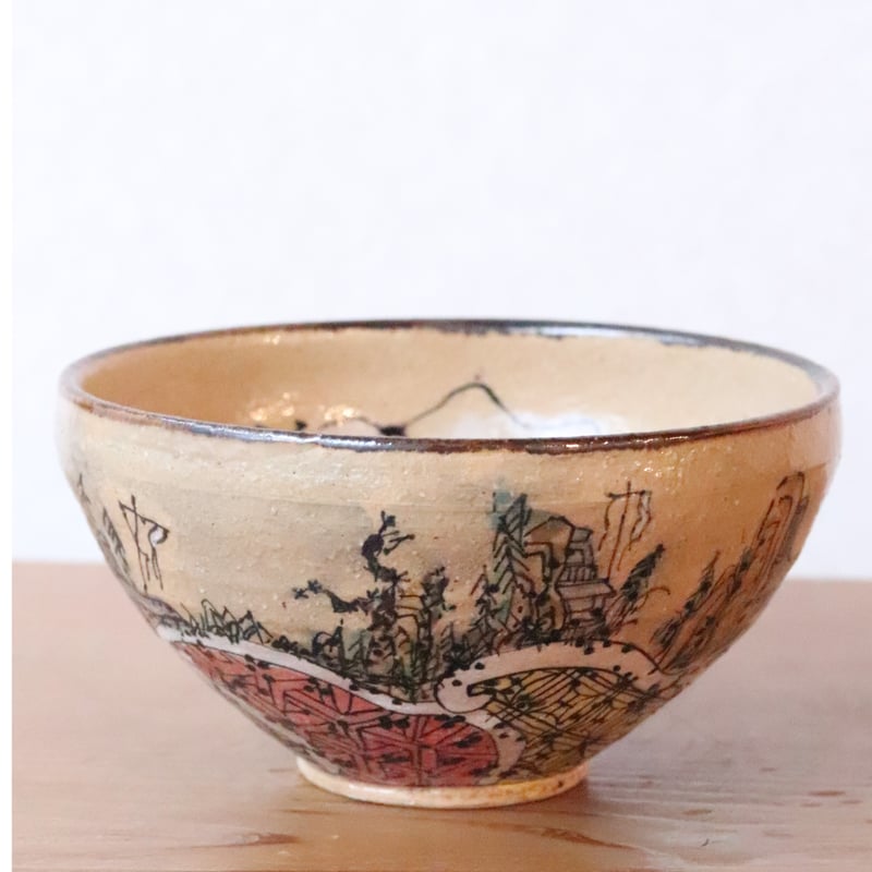 脇山さとみ 茶碗「楼閣」 | 丹羽茶舗