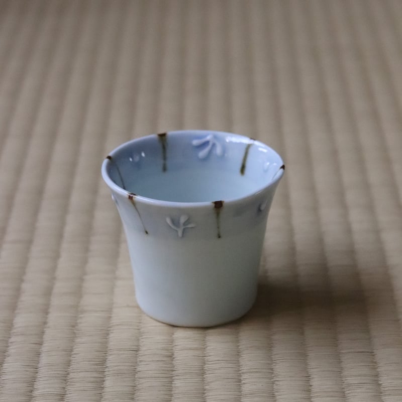 山口利枝 イッチン朝顔形そば猪口 | 丹羽茶舗