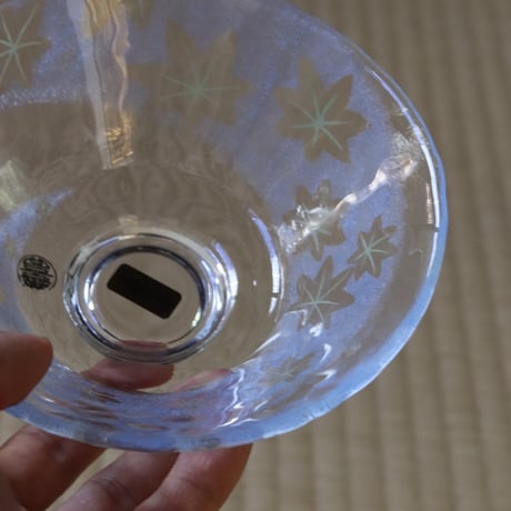 耐熱ガラス茶碗　青楓