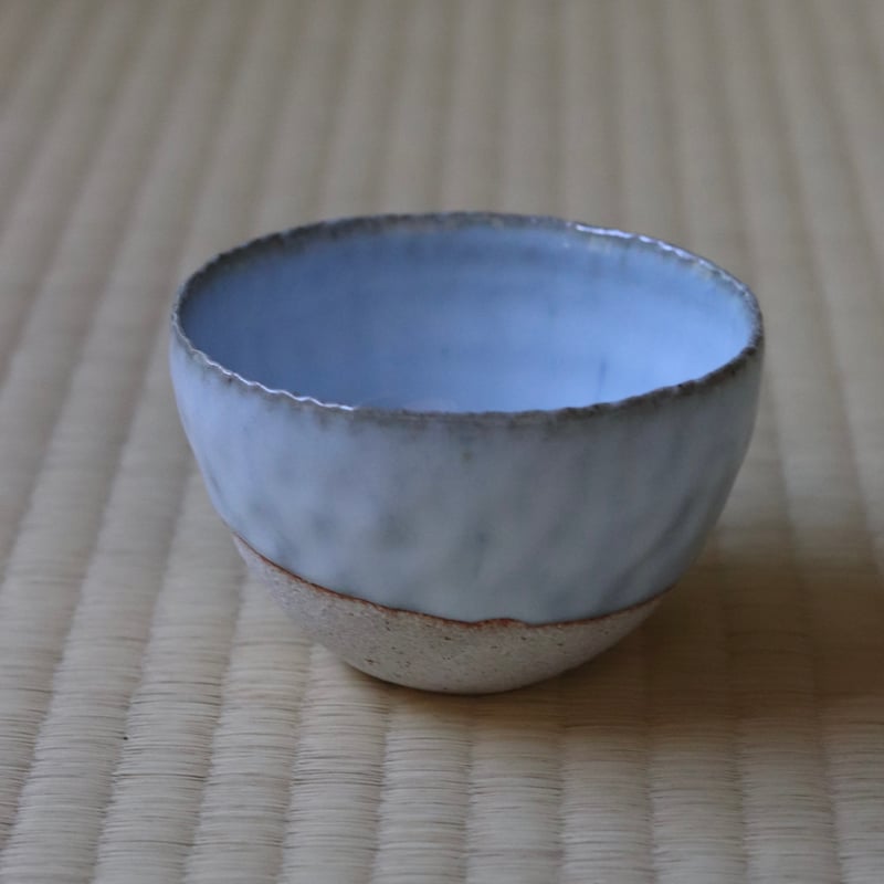 村上躍 藁灰釉砂化粧小碗 | 丹羽茶舗