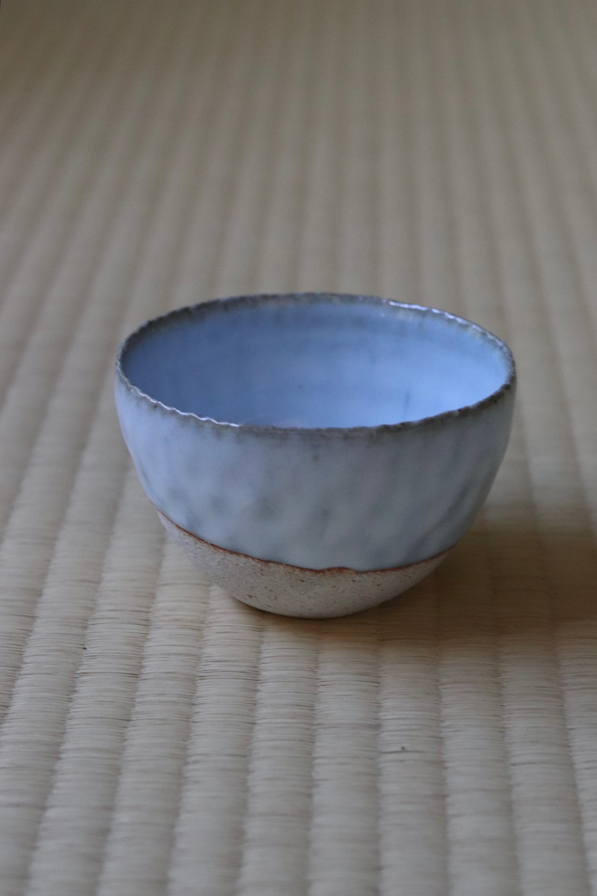 村上躍 藁灰釉砂化粧小碗 | 丹羽茶舗