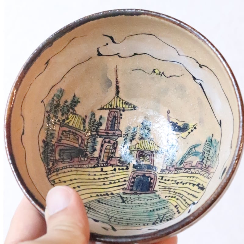 脇山さとみ 茶碗「楼閣」 | 丹羽茶舗