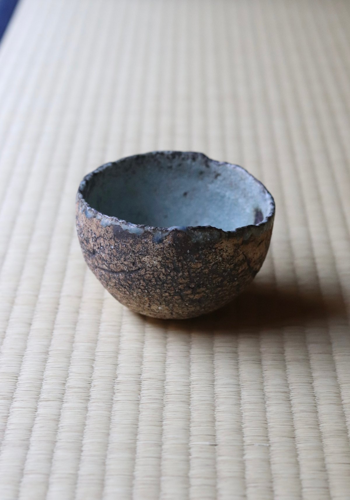 村上躍 砂化粧内灰釉碗 | 丹羽茶舗
