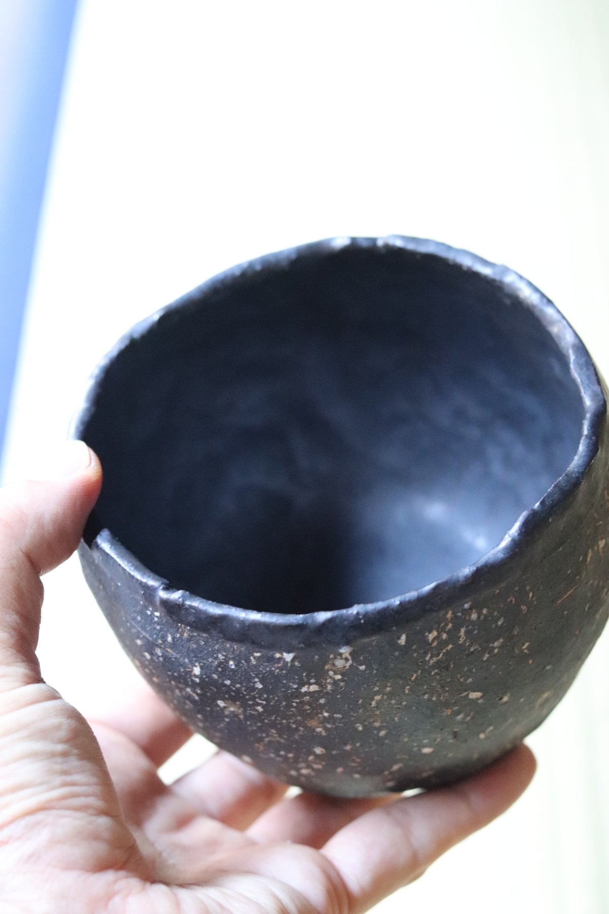 村上躍 黒焼締碗 | 丹羽茶舗