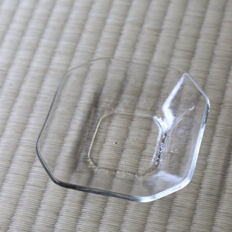 池谷三奈美さん 八角皿＆レンゲのセット　ガラス 池谷三奈美さん 八角皿＆レンゲのセット ガラス 池谷三奈美さん 八角皿