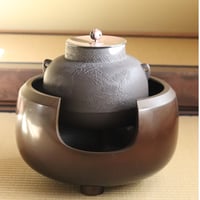茶道具 風炉と釜セット