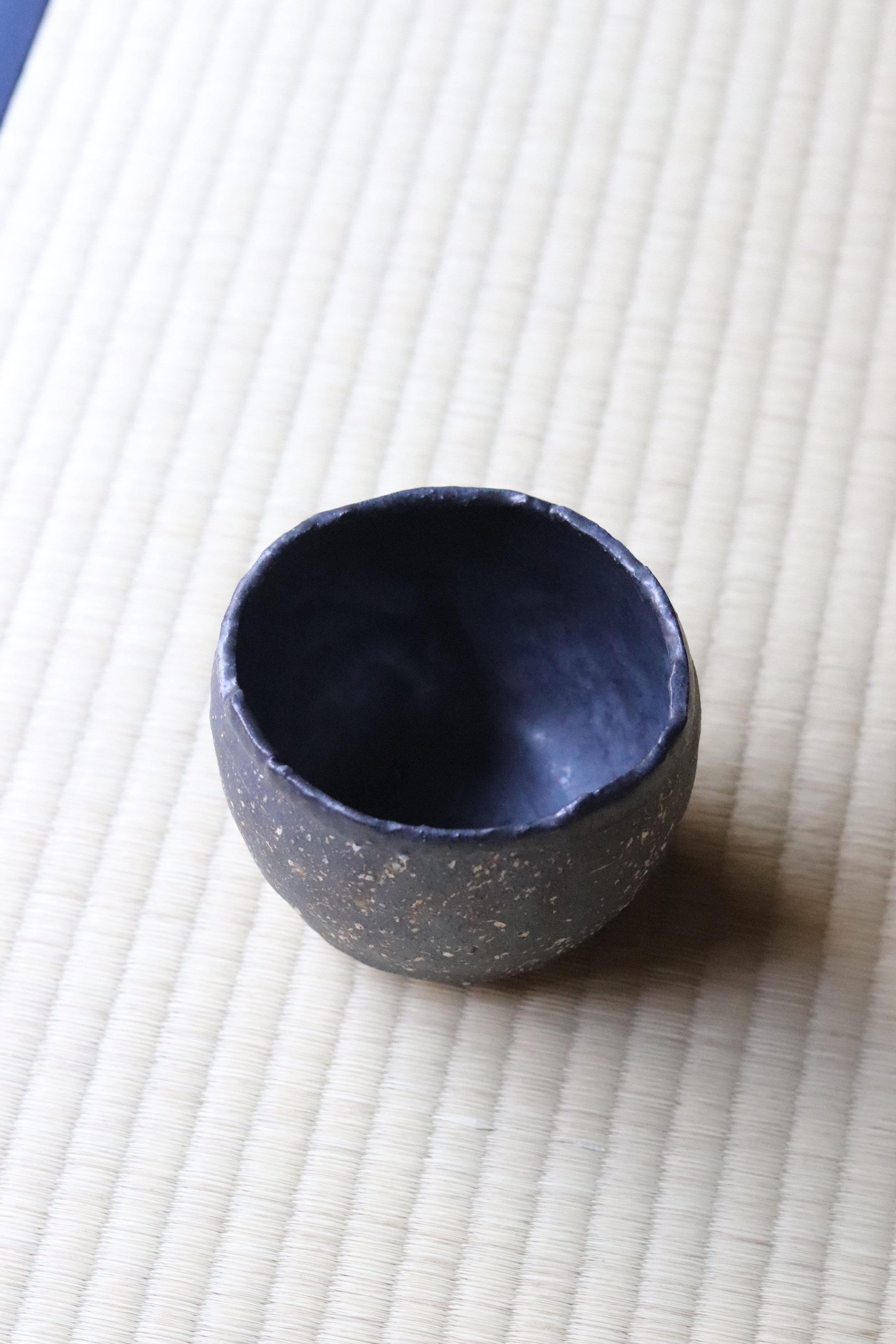 村上躍 黒焼締碗 | 丹羽茶舗