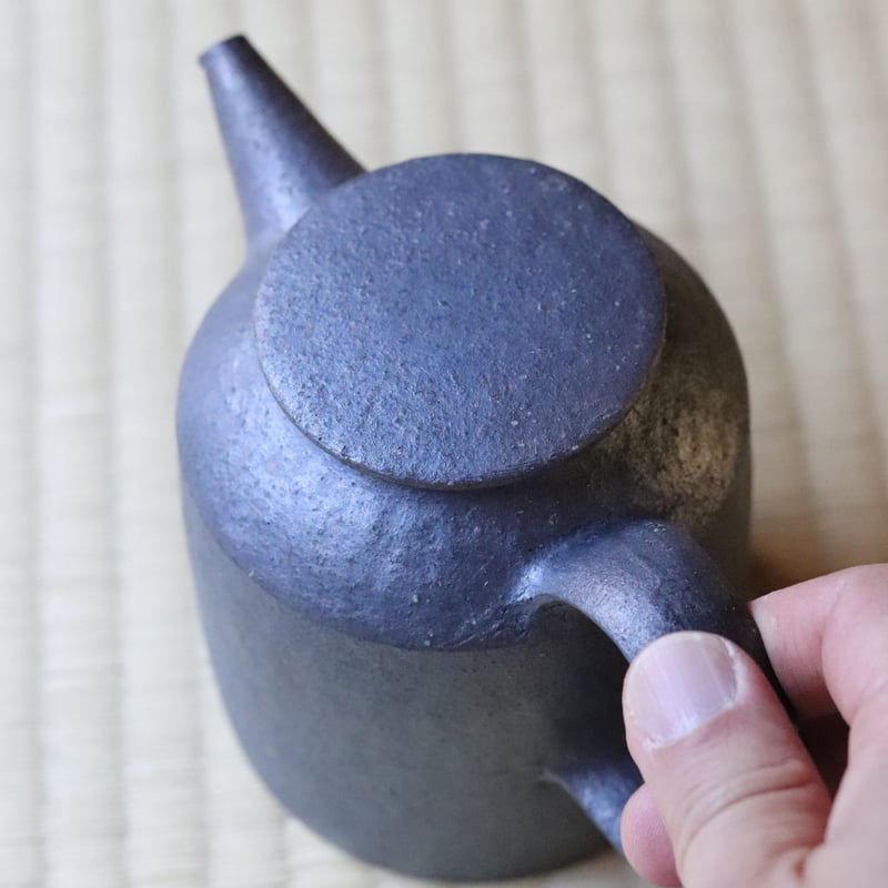 村上躍さん　ポット　黒焼締 村上躍さん ポット 黒焼締 村上躍さん ポット 黒焼締 村上躍 黒焼締