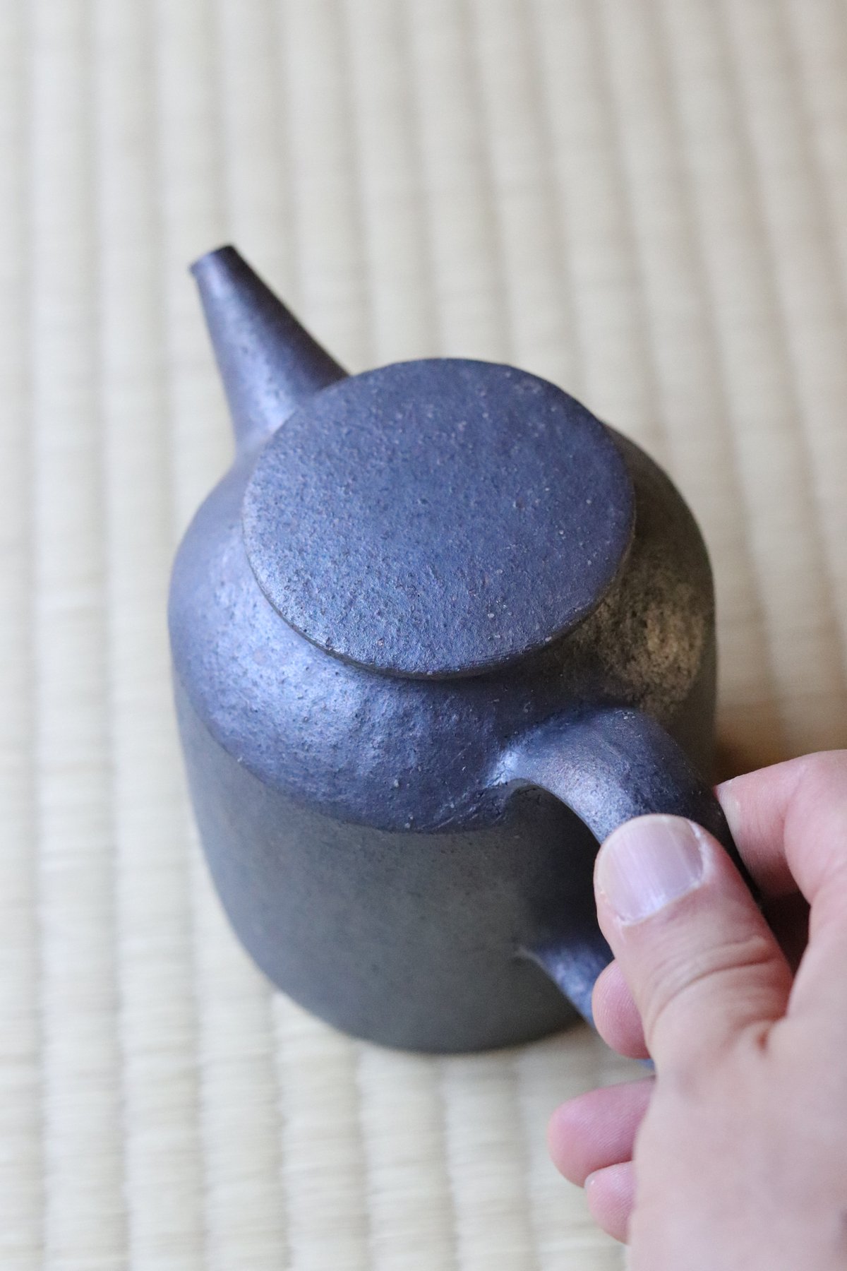 村上躍さん　ポット　黒焼締 黒焼締ポット / 村上躍 | gallery yaichi