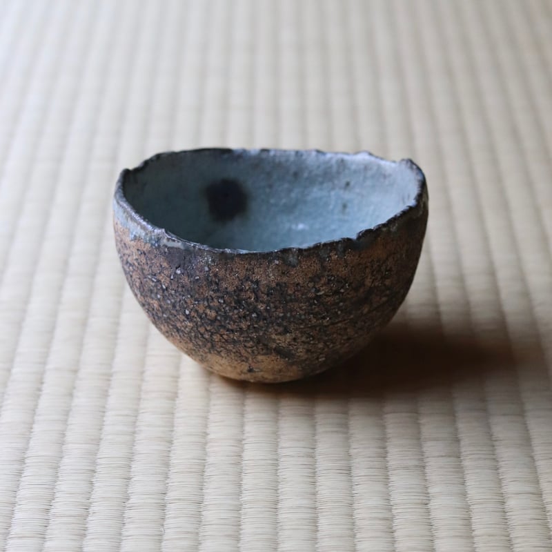 村上躍 砂化粧内灰釉碗 | 丹羽茶舗