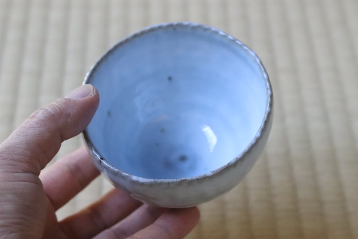 村上躍さん　藁灰釉丸皿7寸 村上 躍 11.銀彩7寸丸皿 | 陶屋なづな