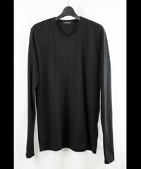 NU-1704  LONG SLEEVE BACK PRINT T SHIRT　BLACK