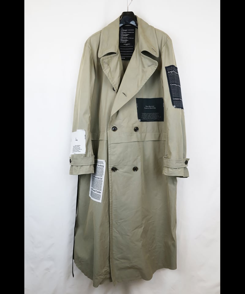 stein 彫っ LAY OVERSIZED TRENCH COAT・BEIGE M