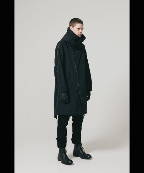 NU-1768 - MULTI ZIP MILITARY HOODIE COAT