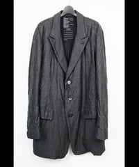 DS-283 - CRACK PRINT OVERSIZED JACKET - GREY