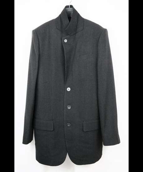 NU-1718 - OVERSIZED TAILORED JACKET - BLACK STRIPE