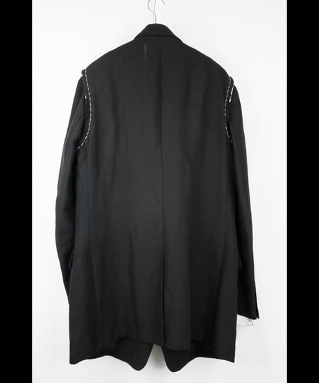 NU-1920   Cotton Linen Dobby Cloth Oversized Jacket (Detachable Sleeves)