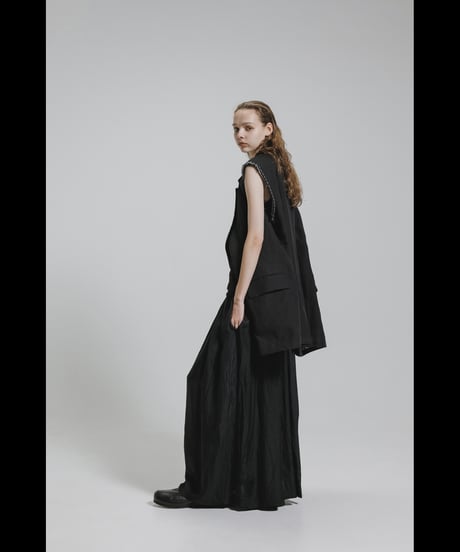 NU-1925   Acetate Twill Long Skirt