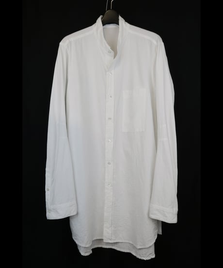 NU-1857-COC - BAND NECK COLLAR SHIRT - OFF WHITE