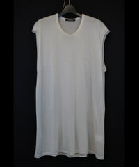 NU-1818  OVERSIZED SLEEVELESS T SHIRT GREY