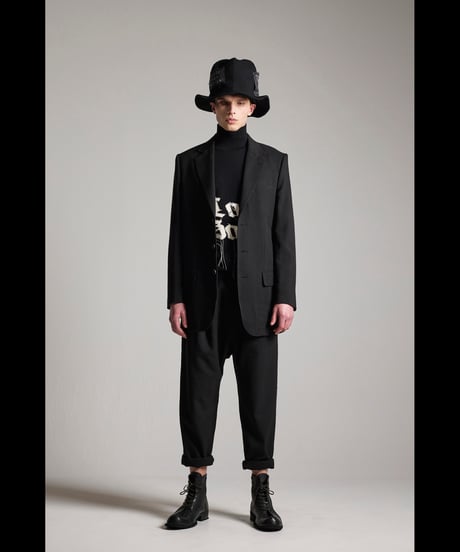 NU-1718 - OVERSIZED TAILORED JACKET - BLACK STRIPE