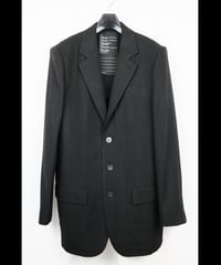 NU-1718 - OVERSIZED TAILORED JACKET - BLACK STRIPE