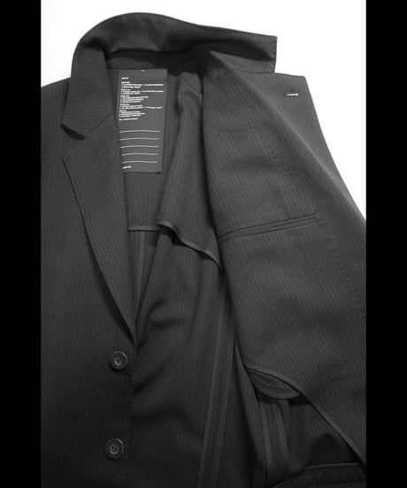 NU-1718 - OVERSIZED TAILORED JACKET - BLACK STRIPE