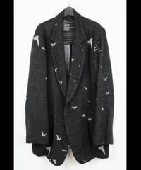 NU-1886  "BIRD" JACQUARD OVERSIZED JACKET