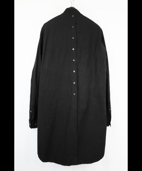 NU-1930   80/2 Broad Shirt With 7GG Kint Half Vest - BLACK