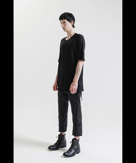 NU-1817 - OVERSIZED SHORT SLEEVE T SHIRT - BLACK