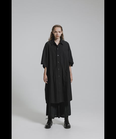 NU-1929   80/2 Broad Short Sleeve Big Shirt / Dress