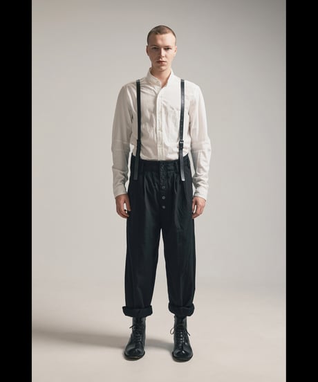 NU-1857-COC - BAND NECK COLLAR SHIRT - OFF WHITE