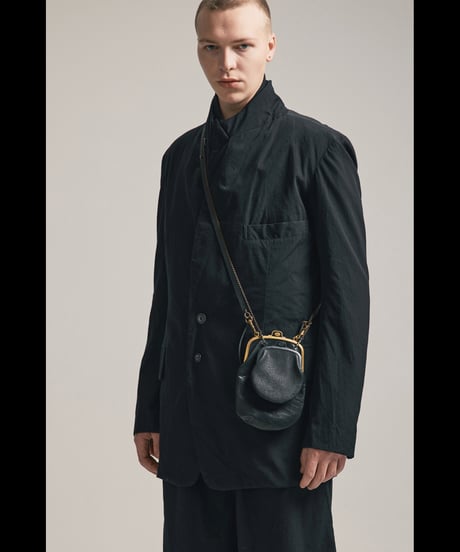 NU-1846 - LEATHER POUCH WITH METAL CLASP "GAMAGUCHI"