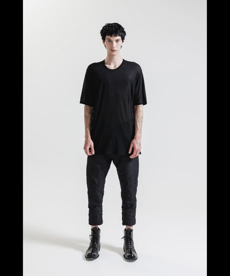 NU-1817 - OVERSIZED SHORT SLEEVE T SHIRT - BLACK