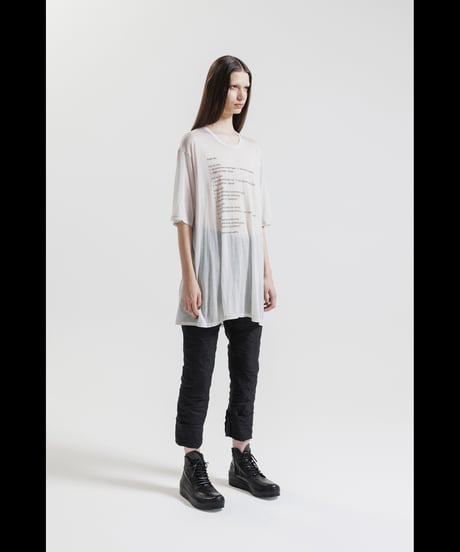 NU-1814 - OVERSIZED SHORT SLEEVE T SHIRT - PRINT - GREY