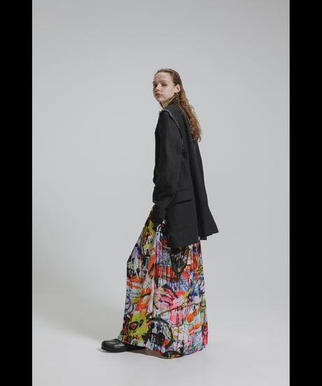 NU-1920   Cotton Linen Dobby Cloth Oversized Jacket (Detachable Sleeves)